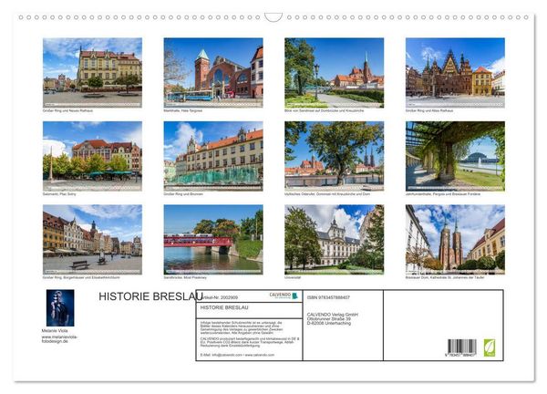 Produktbild: HISTORIE BRESLAU (Wandkalender 2026 DIN A2 quer), CALVENDO Monatskalender