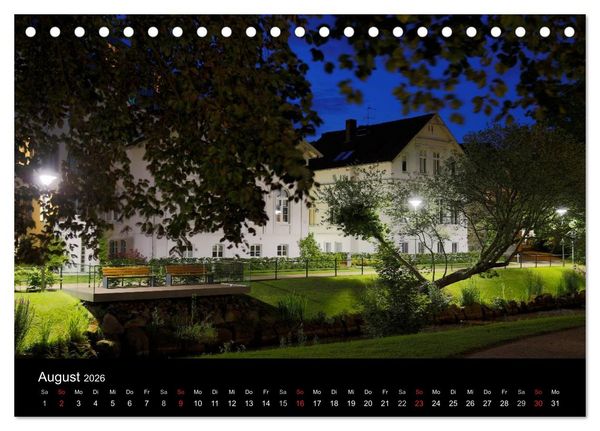 Produktbild: Oldenburg bei Nacht (Tischkalender 2026 DIN A5 quer), CALVENDO Monatskalender