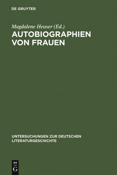 Produktbild: Autobiographien von Frauen