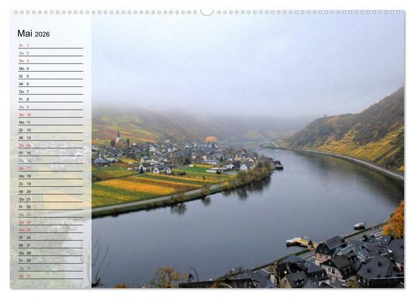 Produktbild: An der wundersch&ouml;nen Mosel (hochwertiger Premium Wandkalender 2026 DIN A2 quer), Kunstdruck in Hochglanz