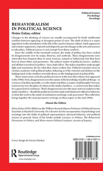 Produktbild: Behavioralism in Political Science