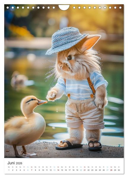 Produktbild: Was macht der Osterhase in seiner Freizeit (Wandkalender 2026 DIN A4 hoch), CALVENDO Monatskalender