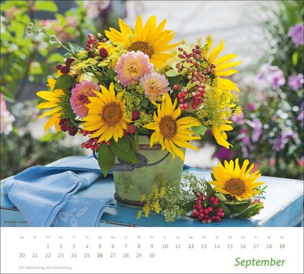 Produktbild: times&more Blumen Bildkalender 2027