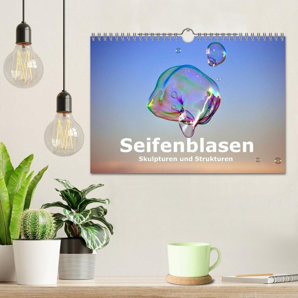 Produktbild: Seifenblasen Skulpturen und Strukturen (Wandkalender 2026 DIN A4 quer), CALVENDO Monatskalender