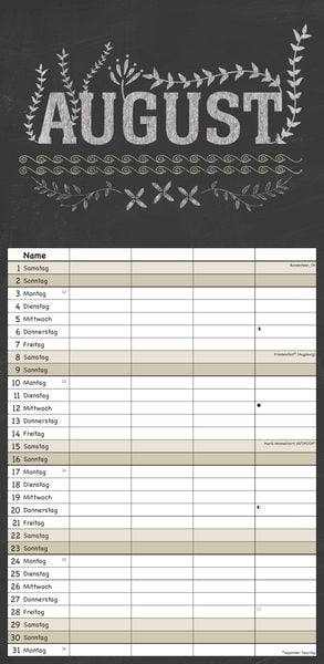 Produktbild: Tafel Timer Familienplaner 2026 - Familienkalender 22x45 cm - 4 Spalten - Kalender mit Ferienterminen und vielen Zusatzinformationen - Wandkalender