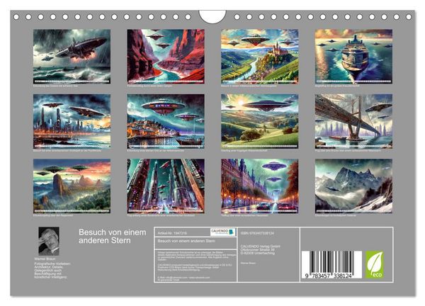 Produktbild: Besuch von einem anderen Stern (Wandkalender 2026 DIN A4 quer), CALVENDO Monatskalender