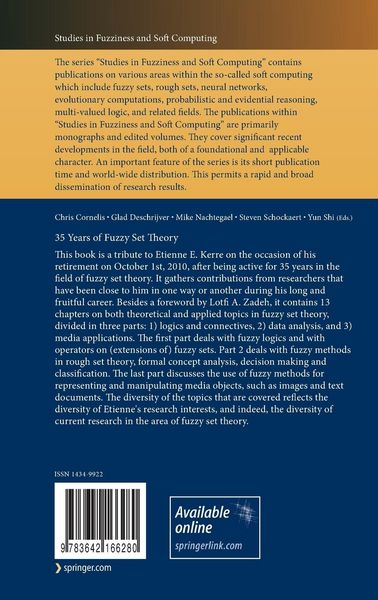Produktbild: 35 Years of Fuzzy Set Theory