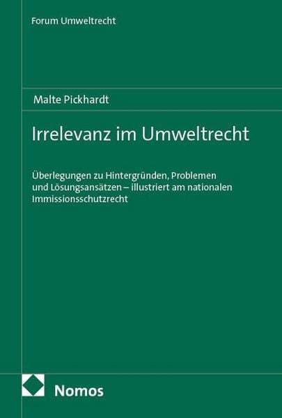 Produktbild: Irrelevanz im Umweltrecht