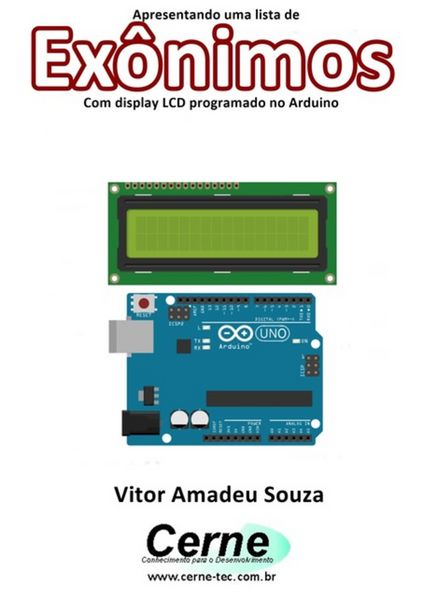 Produktbild: Apresentando Uma Lista De Ex&ocirc;nimo Com Display Lcd Programado No Arduino