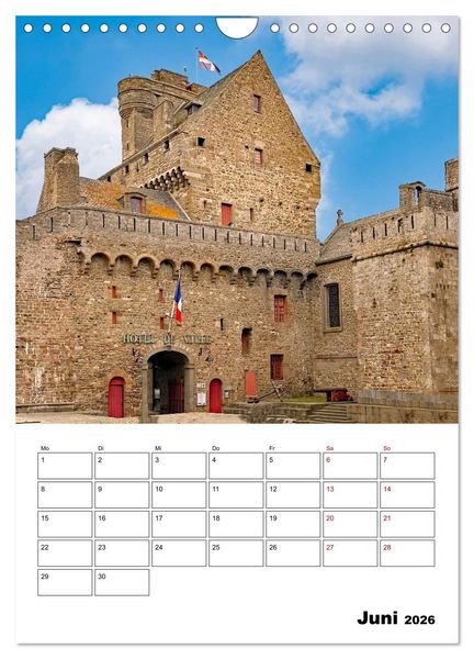 Produktbild: Saint Malo - Reiseplaner (Wandkalender 2026 DIN A4 hoch), CALVENDO Monatskalender
