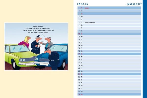Produktbild: Uli Stein Terminplaner 2027: Taschenkalender