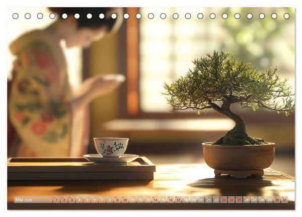 Produktbild: Bonsai, die formvollendete Kunst (Tischkalender 2026 DIN A5 quer), CALVENDO Monatskalender