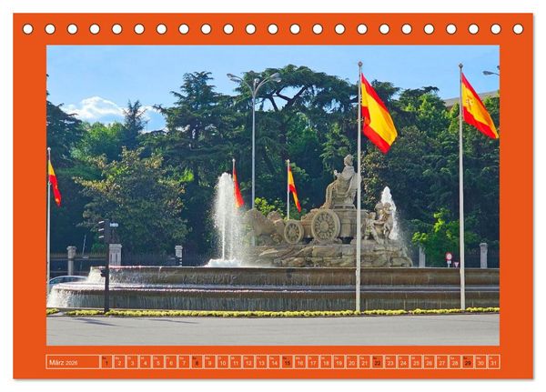 Produktbild: Madrid &ndash; Metropole mit Herz (Tischkalender 2026 DIN A5 quer), CALVENDO Monatskalender