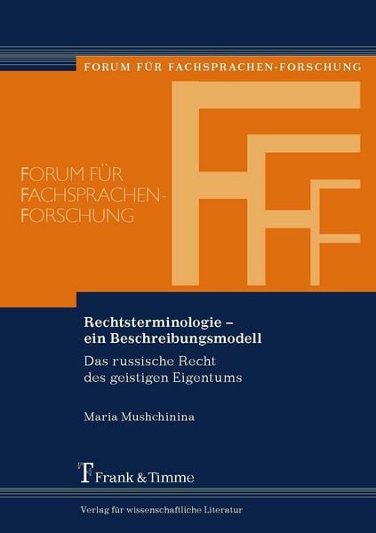 Produktbild: Rechtsterminologie - ein Beschreibungsmodell