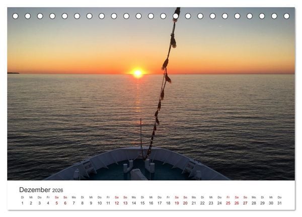 Produktbild: Kreuzfahrtpiraten (Tischkalender 2026 DIN A5 quer), CALVENDO Monatskalender