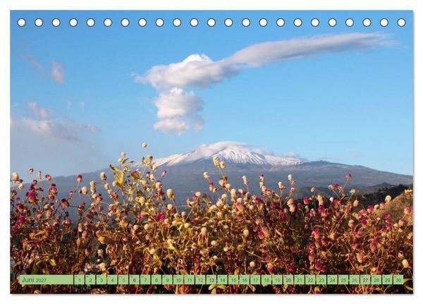 Produktbild: Taormina, die Stadt mit Blick auf den &Auml;tna (Tischkalender 2027 DIN A5 quer), CALVENDO Monatskalender