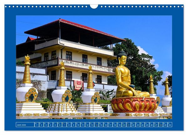 Produktbild: Stupas &ndash; Architektur des Himalayas (Wandkalender 2026 DIN A3 quer), CALVENDO Monatskalender