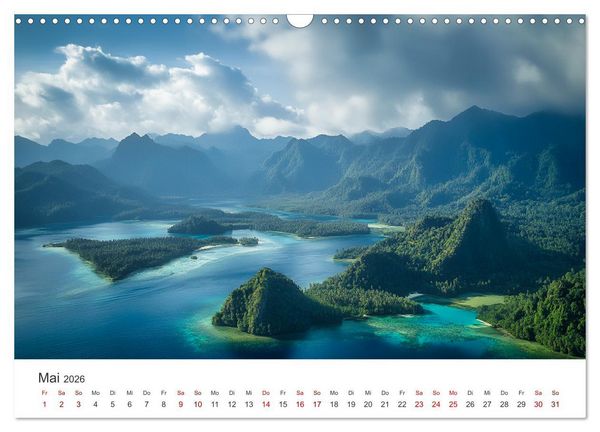 Produktbild: Sehnsucht nach dem Paradies - Tropische Inseltr&auml;ume (Wandkalender 2026 DIN A3 quer), CALVENDO Monatskalender