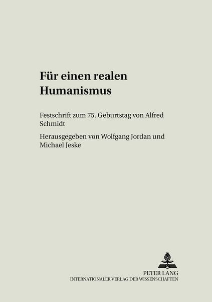 Produktbild: F&uuml;r einen realen Humanismus