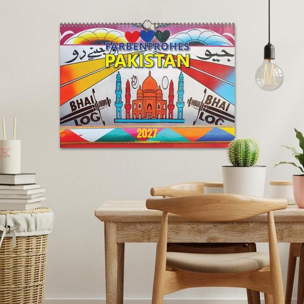 Produktbild: Farbenfrohes Pakistan (Wandkalender 2027 DIN A3 quer), CALVENDO Monatskalender