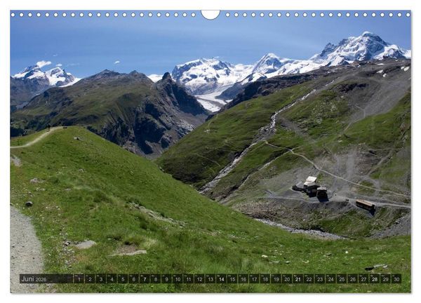 Produktbild: Alpen live - Rund um das Matterhorn (Wandkalender 2026 DIN A3 quer), CALVENDO Monatskalender