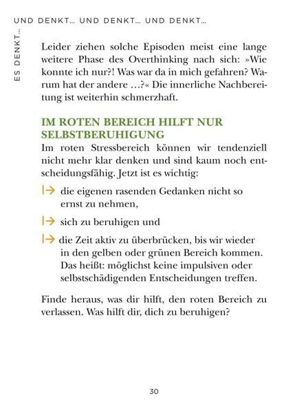 Produktbild: Die 1-Minuten-Strategie gegen Overthinking