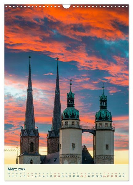 Produktbild: Halle/Saale - Meine Stadt im Licht (Wandkalender 2027 DIN A3 hoch), CALVENDO Monatskalender
