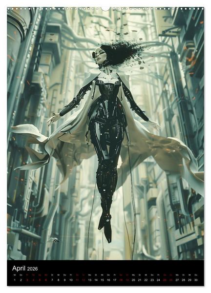 Produktbild: CYBER SISTERS (hochwertiger Premium Wandkalender 2026 DIN A2 hoch), Kunstdruck in Hochglanz