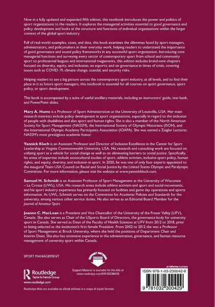 Produktbild: Governance and Policy in Sport Organizations