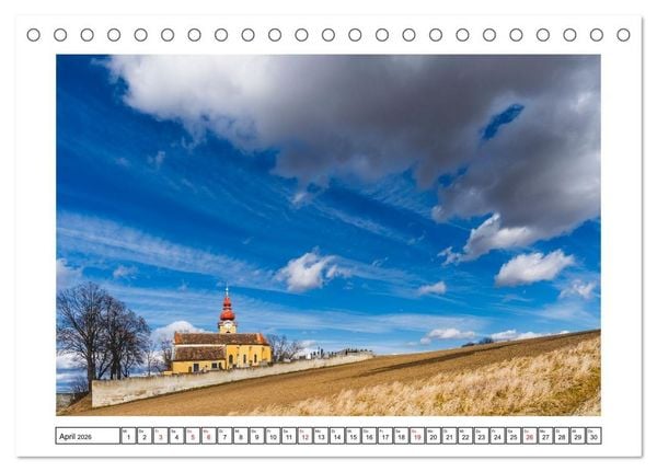 Produktbild: Das Weinviertel - Im Norden von Wien (Tischkalender 2026 DIN A5 quer), CALVENDO Monatskalender