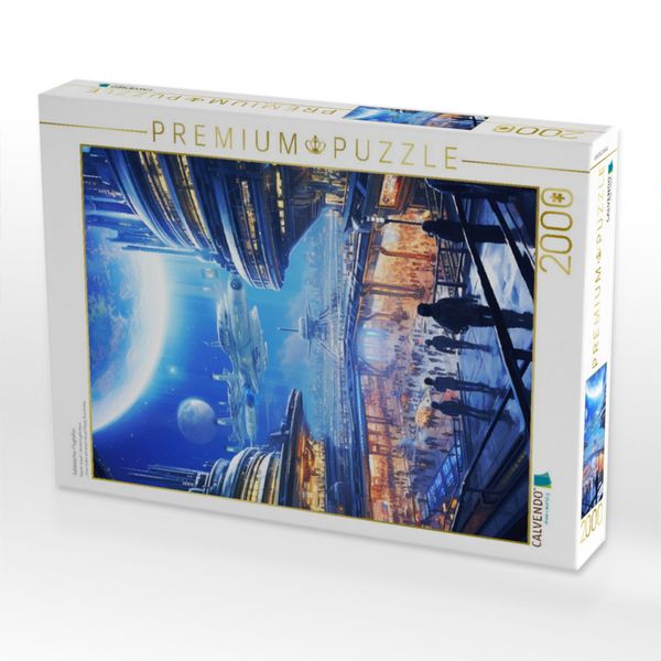 Produktbild: CALVENDO Puzzle Galaktischer Flughafen | 2000 Teile Lege-Gr&ouml;&szlig;e 90x67cm Foto-Puzzle f&uuml;r gl&uuml;ckliche Stunden