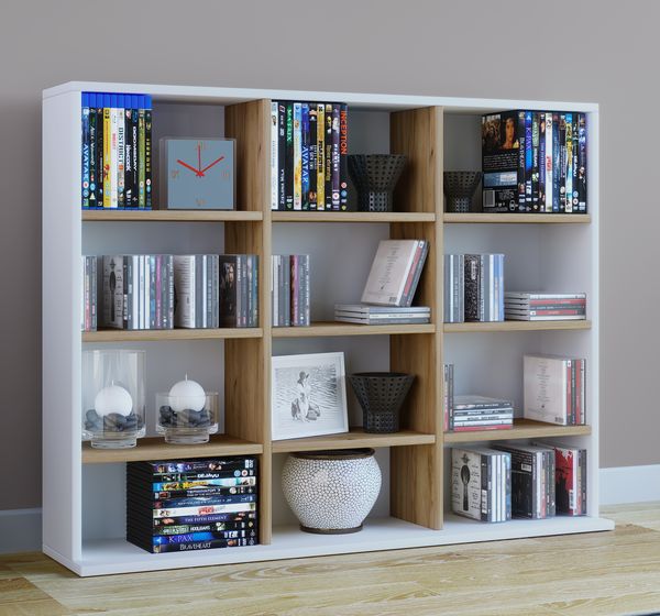 Produktbild: Holz CD DVD Standregal B&uuml;cherregal Regal Megosa L