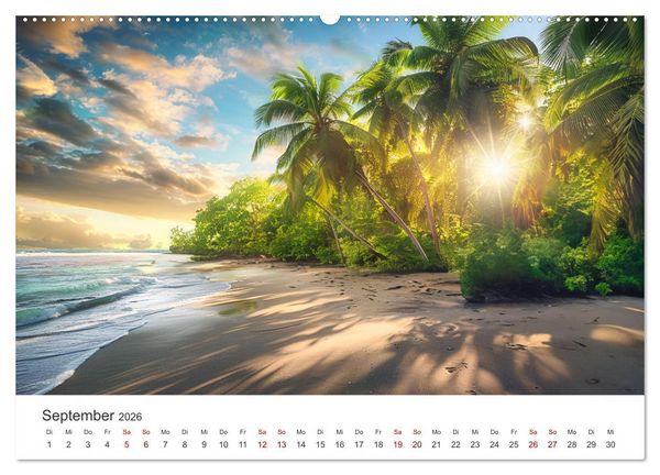 Produktbild: Gestrandet - Ein Jahr auf Robinsons Insel (hochwertiger Premium Wandkalender 2026 DIN A2 quer), Kunstdruck in Hochglanz