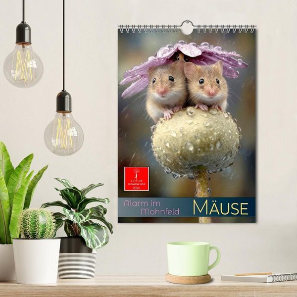 Produktbild: M&auml;use - Alarm im Mohnfeld (Wandkalender 2026 DIN A4 hoch), CALVENDO Monatskalender