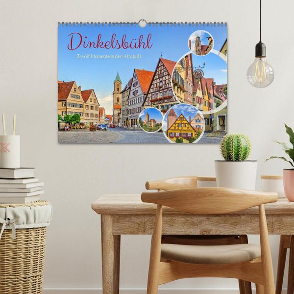 Produktbild: Dinkelsb&uuml;hl - Zw&ouml;lf Momente in der Altstadt (Wandkalender 2027 DIN A3 quer), CALVENDO Monatskalender