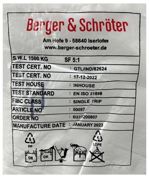 Produktbild: Berger & Schr&ouml;ter 50097 Big Bag 1St.