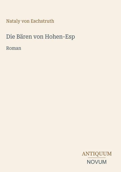 Produktbild: Die B&auml;ren von Hohen-Esp