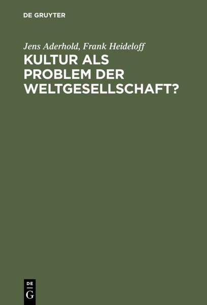 Produktbild: Kultur als Problem der Weltgesellschaft?