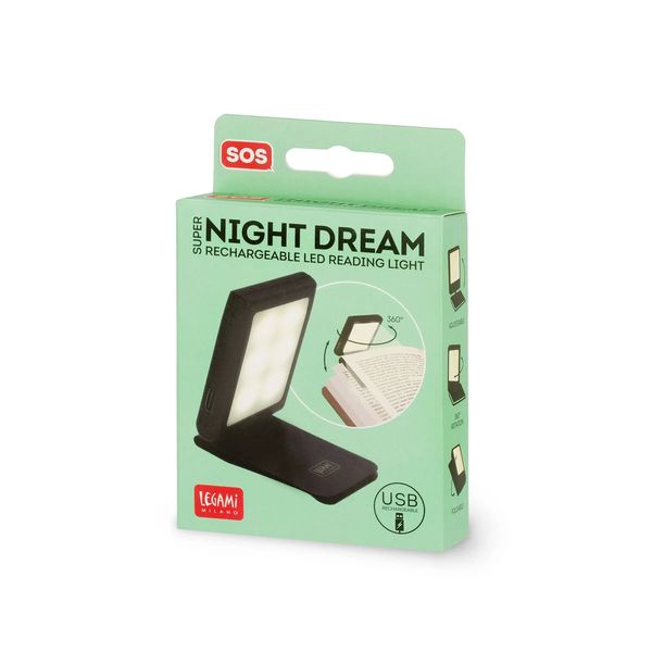 Produktbild: Legami Wiederaufladbares LED-Leselicht - Super Night Dream