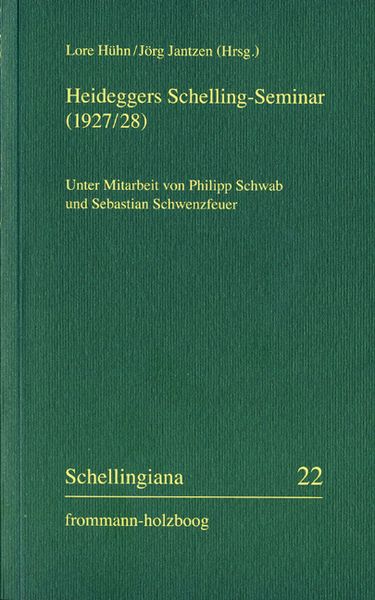 Produktbild: Heideggers Schelling-Seminar (1927/28)