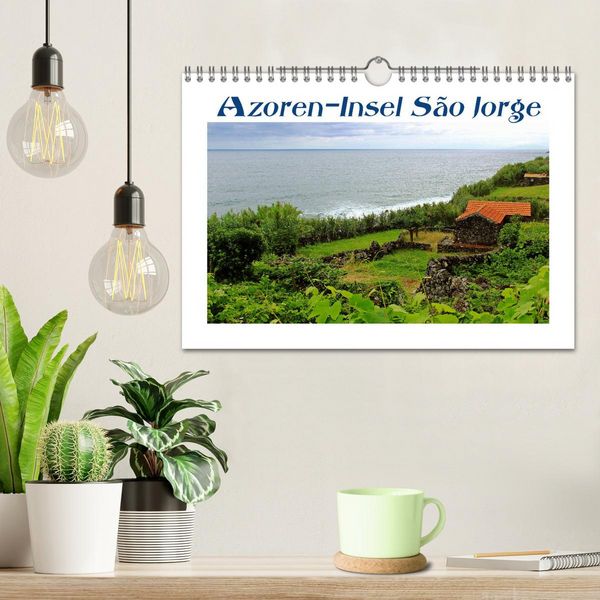Produktbild: Azoren-Insel Sao Jorge &ndash; traumhafte Fajas auf dem gr&uuml;nsten Eiland Portugals (Wandkalender 2026 DIN A4 quer), CALVENDO Monatskalender