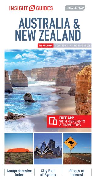 Produktbild: Map, I: Insight Guides Travel Map Australia & New Zealand