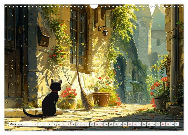 Produktbild: Begegnungen im Anime Zauberland (Wandkalender 2026 DIN A3 quer), CALVENDO Monatskalender