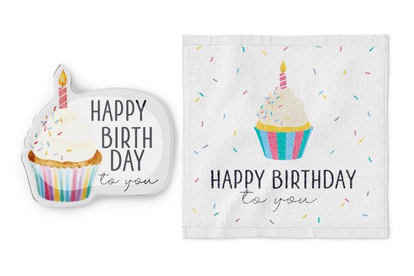 Produktbild: Mag. Handtuch 30x30 Torte Geburtstag