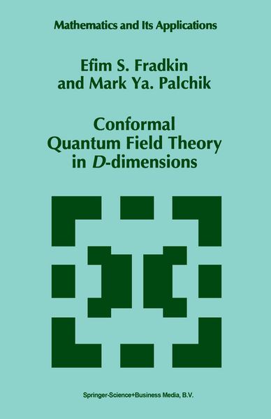 Produktbild: Conformal Quantum Field Theory in D-dimensions