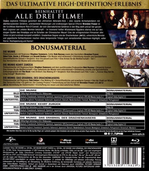 Produktbild: Die Mumie Trilogie