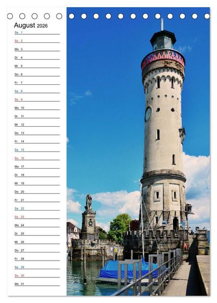 Produktbild: Lindau - Inselstadt am Bodensee (Tischkalender 2026 DIN A5 hoch), CALVENDO Monatskalender