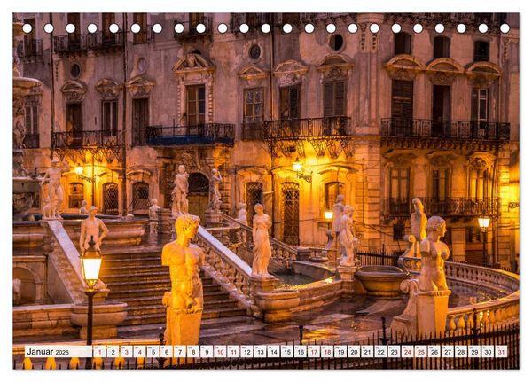 Produktbild: Sizilien - Palermo (Tischkalender 2026 DIN A5 quer), CALVENDO Monatskalender