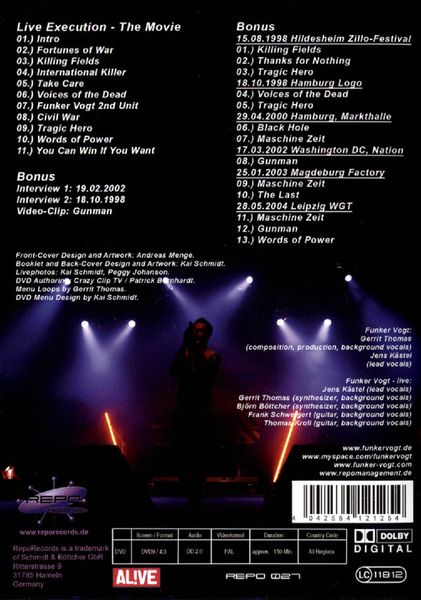 Produktbild: Funker Vogt - Live execution '99