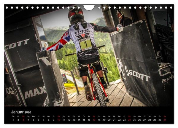 Produktbild: Downhill Racing 2026 (Wandkalender 2026 DIN A4 quer), CALVENDO Monatskalender